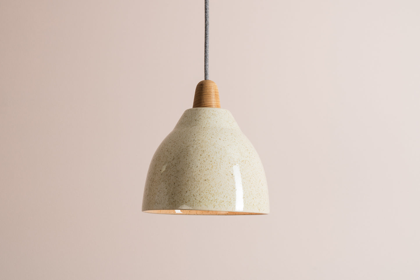 Element Pendant Light in Ceramic and Oak [OUTLET]